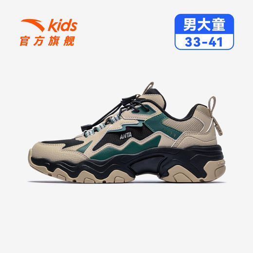 磐石安踏儿童男大童休闲鞋2025冬季新款舒适防滑耐磨中大童老爹鞋312548810 商品图0