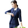 黑蓝条纹职业套装女春秋西服正装XZ8228 商品缩略图4