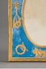独角鹿西洋古董法国出品路易十六风格飞鸟缎带主题铜鎏金精雕装饰天蓝色天鹅绒方形古董相框 商品缩略图5