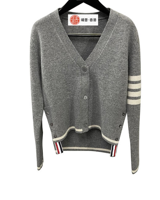 女款羊毛前短后长针织开衫毛衣022 商品图0