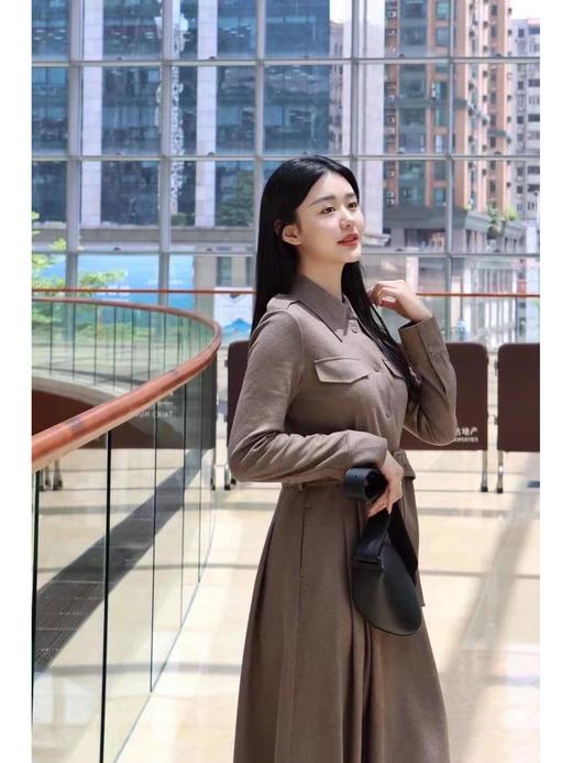 TY435-之禾 国产原创 纯色舒适休闲长袖连衣裙 女款 (ZJ) 9.10直播款 商品图2