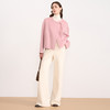 【粉色羊毛呢短外套】EITIE爱特爱温柔气质圆领宽松2025秋冬新款D2503907 商品缩略图3