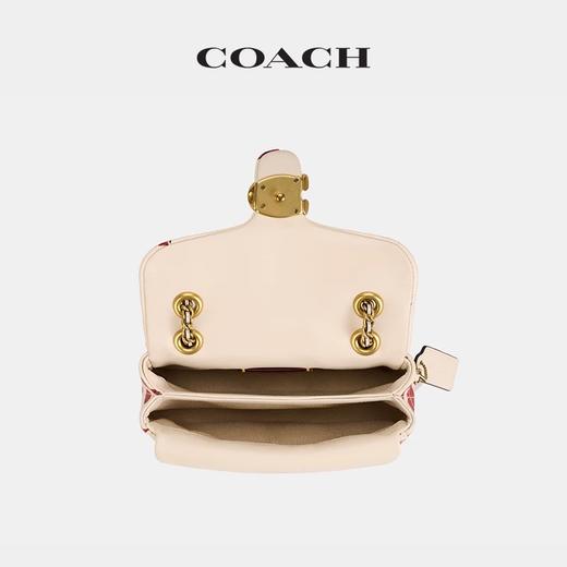 蔻家女士绗缝和爱心印花双肩包背包通勤 商品图9