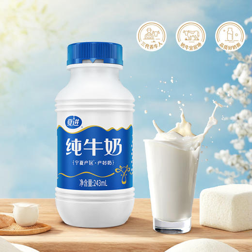 夏进纯牛奶243ml×15瓶 商品图5