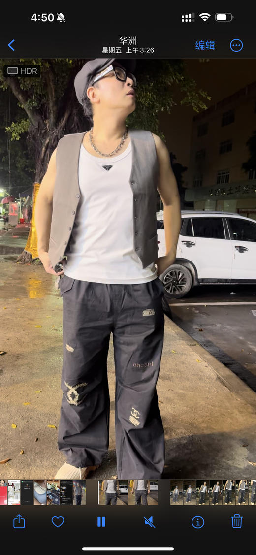 情侣款 香家工装阔腿裤 商品图0