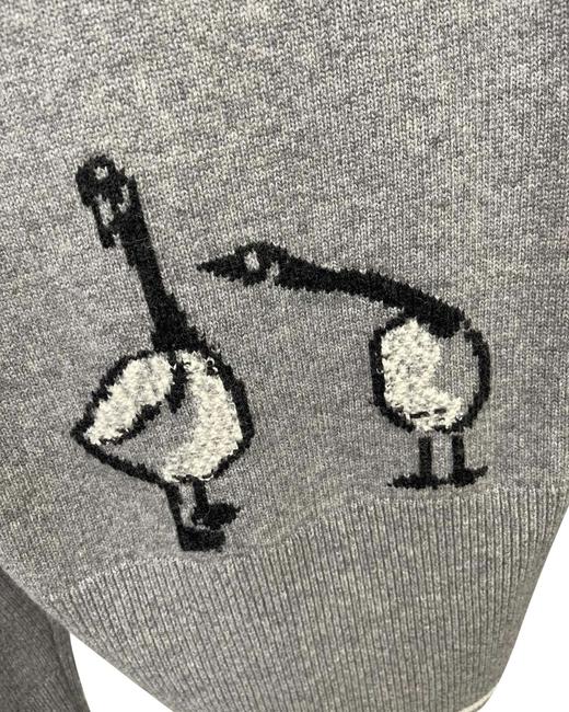 女款羊毛前短后长针织开衫毛衣022 商品图2