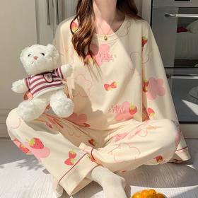 【秋季新款❗️超舒服的家居服套装】柔软细腻，宅家舒眠系，上身就不想脱下来！女春棉质长袖宽松女士学生冬款甜美可爱卡通套装家居服