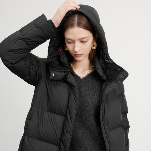 【95白鹅绒】三彩2025冬季新款鹅绒服长款羽绒服防水被子服S 商品图2