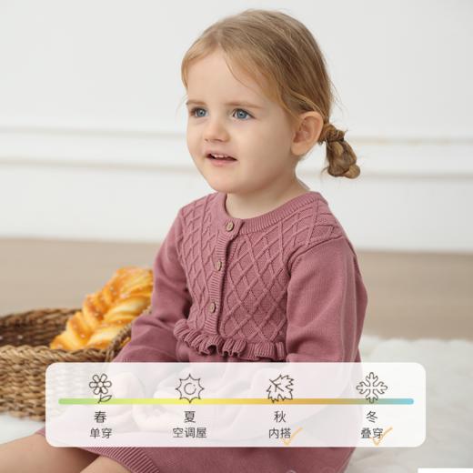 【云优选】FIXONI 婴幼儿前开扣针织裙 商品图2