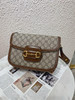 GUCCI 中号 老花拼皮 1955 马鞍包 商品缩略图0