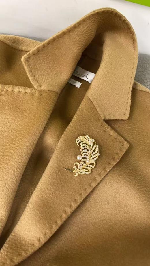 大羽毛珍珠胸花 商品图0