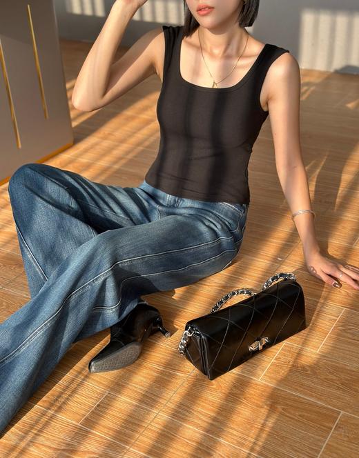 H5BX31023#一体式臻璇螺纹背心 商品图3