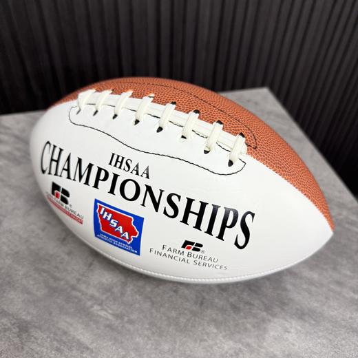 美国 IHSAA体育机构定制  美式橄榄球 专业训练比赛用球 6号正品橄榄球 非玩具 商品图2