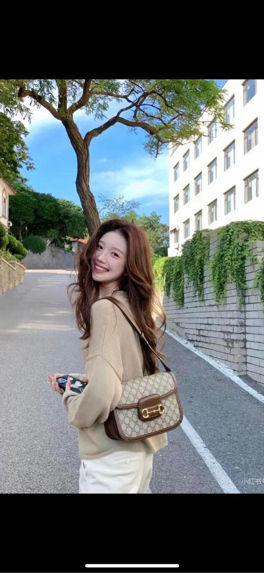 GUCCI 中号 老花拼皮 1955 马鞍包 商品图1