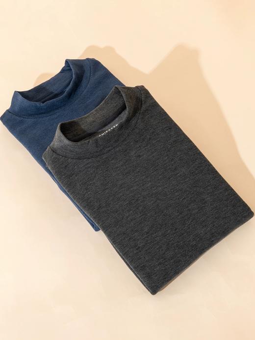 【蚕丝羊绒双面绒】SCHIESSER德国舒雅男士保暖内衣中厚双面磨毛含羊绒保暖半高领单件上衣35/25918Q 商品图3