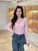 女士秋季百搭上衣长袖莱赛尔小立领打底衫 商品缩略图2