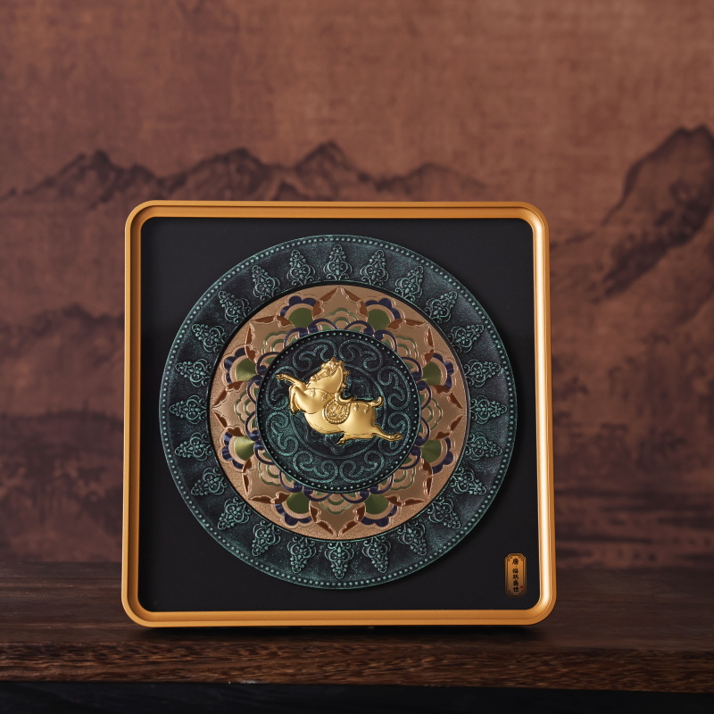 唐 福跃盛世足金马摆件 西安高端商务礼 文创纪念品中国特色礼