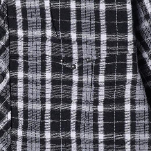 C53063SDSA男士秋冬新款痞帅男装潮牌撞色格纹格子长袖衬衫宽松潮流衬衣 商品图3