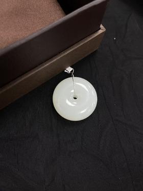 【于田产和田玉白玉平安扣】26#，12克，出证书，发货1~5天，48小时鉴赏期