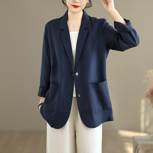 GYH 6213简约小西服宽松贴袋小西服休闲外套 商品图3