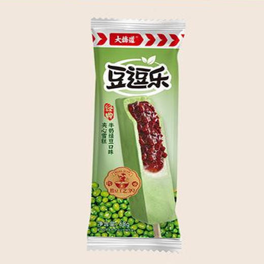 【7.5元10支】大桥道豆逗乐绿豆夹心雪糕68g（0805264） 商品图0