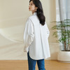 米思阳2026春季新款简约设计感纯棉衬衫泡泡袖褶皱宽松上衣女0256 商品缩略图8