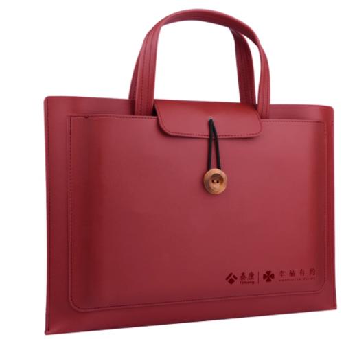 泰康文创 幸福有约仿皮展业包 红色款 TW 商品图0
