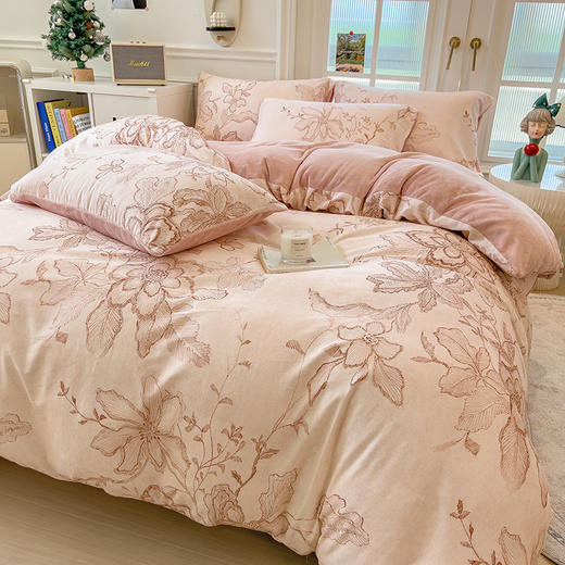 自然醒A版纯棉磨毛B版高克重牛奶绒系列单被套QJ 商品图2