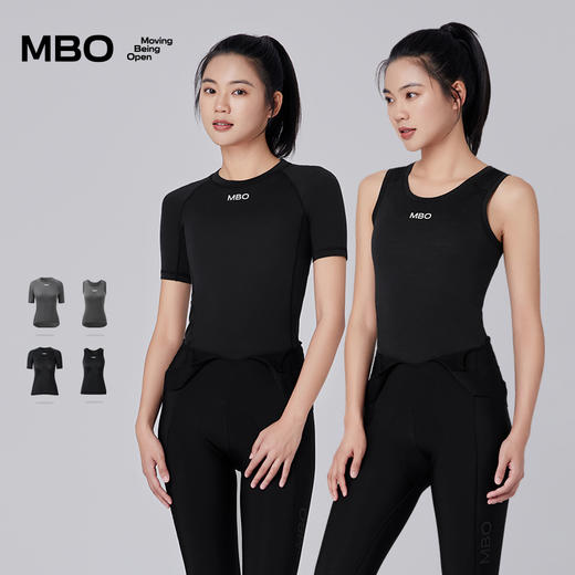 MBO女子美利奴羊毛 短袖无袖打底衫 秋冬打底衫 百川B310/B330 (经销商专拍链接，非经销商拍单不发货) 商品图0