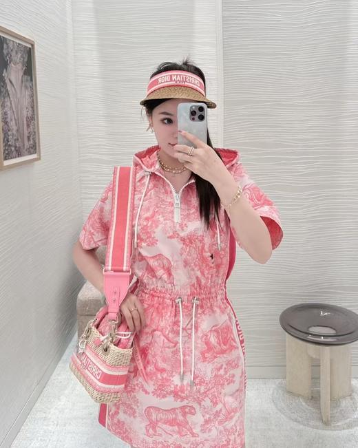 Dior 迪奥 动物园花纹系列新款收腰连帽连衣裙（PG*MM）9.10直播款 商品图1