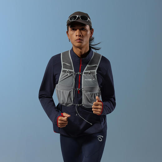 原创单品丨男子半开拉链方格外套 吸湿速干 蓄暖方格 内劲十足 增加摆臂活动度 多功能袖口 护手掌 看跑表 商品图1