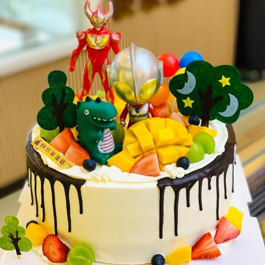 ［奥特曼创意淋面水果蛋糕］ 商品图0