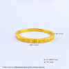 【限时克减150元】足金999.9 #复古风 古法空心固口手镯幸福健康四方吉言金方镯（面宽约5-5.4mm）(ANWGFSZ01015)预售产品下单后不退款不退货不换货不补差价 商品缩略图4