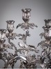 独角鹿西洋古董法国出品Cailar Bayard签名洛可可风格铜镀银精雕五枝头古董烛台艺术摆件一对 商品缩略图4