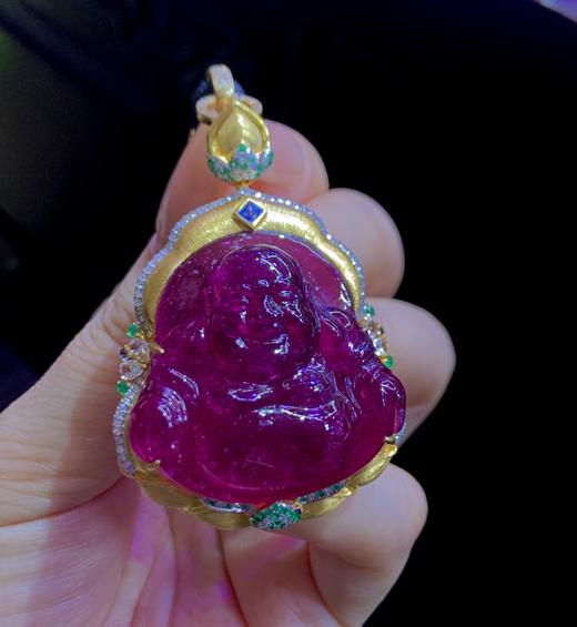 碧玺佛公吊坠项链 商品图1