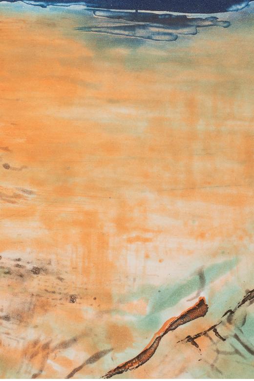 独角鹿西洋古董西班牙巴塞罗那Ediciones Polígrafa出版赵无极亲签限量彩色凹版蚀刻版画「无题：第302号」 商品图5