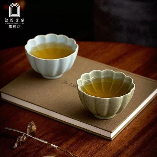 敦煌文创官方出品【敦煌·古道茶香茶叶礼盒】线下门店同款！汝窑冰裂盏邂逅武夷肉桂 1300℃窑变汝窑杯 正岩武夷肉桂：七泡仍留香 商品图3