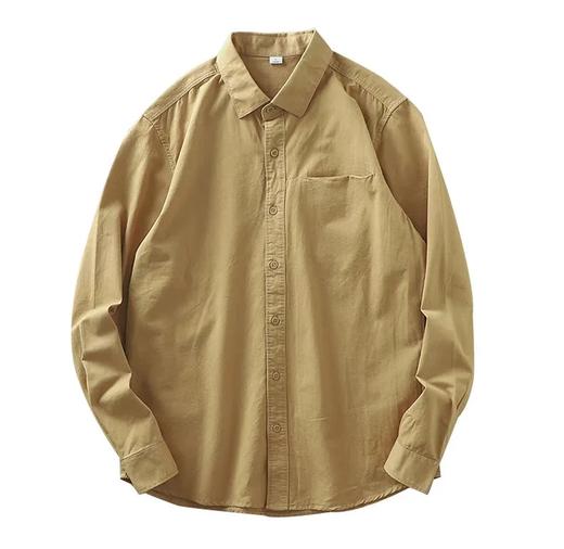 U家25秋冬重磅100%纯棉斜纹针织面料长袖衬衫，立体拼接悬浮式口袋，时尚简约商务通勤的减龄百搭款！ 商品图3