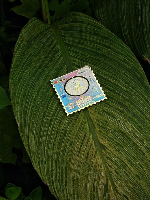 华科大邮票旋转校徽冰箱贴 商品图3