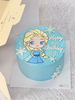 冰雪奇缘艾莎公主卡通手绘蛋糕-低糖处理无添加 商品缩略图0