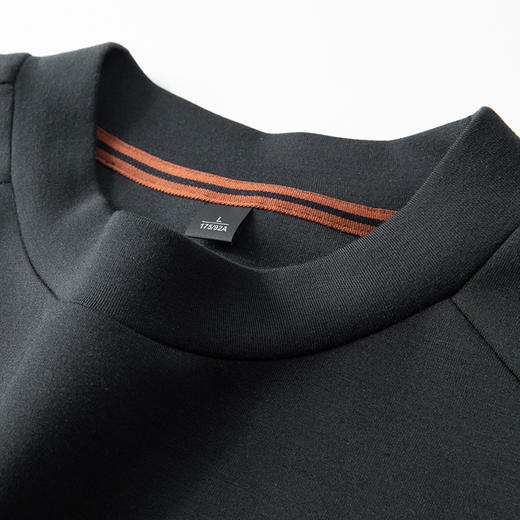 【莫代尔】【DKP】大依优型大码卫衣短袖打底衫男士秋季新款休闲轻奢男士加肥加大码圆领莫代尔短袖卫衣打底衫 商品图2