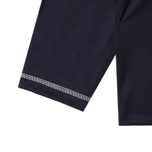 T4816SDSA男士秋冬新款痞帅男装舒适撞色明线刺绣标圆领长袖T恤百搭潮 商品图4