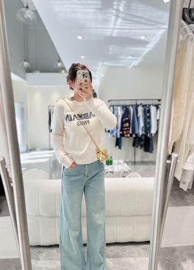 TY410-BALMAIN巴尔曼 FW23 字母提花休闲圆领长袖毛衣  (PG*MM) 9.10直播款