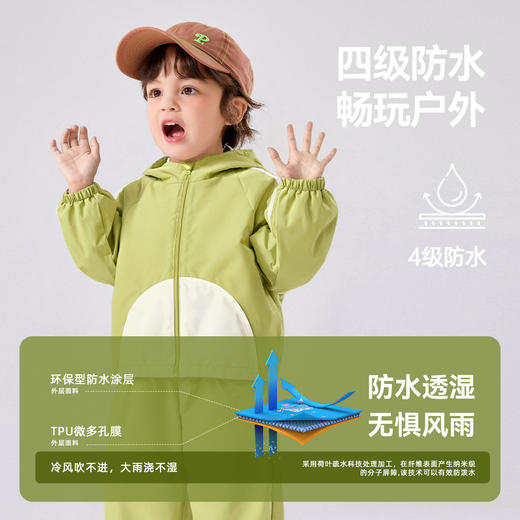 【秋季上新】嘟嘟家两件套儿童连帽套装秋季户外男童女童外套裤子 商品图2