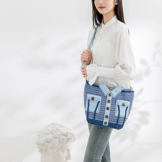 苏苏姐家衣织包手工diy钩针编织单肩双肩手拎包毛线团材料包 商品图3