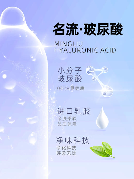 名流计生情趣安全套超薄0.01无套裸入避孕套女性快潮水润滑避用套 超薄三重体验【30只】薄润三合一 商品图3