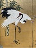 独角鹿西洋古董18世纪日本江户时期出品狩野派风格「竹樱鹤鸣」 主题金地纸本设色六曲屏风 商品缩略图3