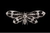独角鹿西洋古董欧洲出品新艺术风格蝴蝶造型铂金镂雕镶嵌钻石古董胸针 商品缩略图2