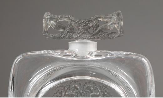 独角鹿西洋古董 法国顶级水晶工坊莱俪LALIQUE设计出品「Deux Figurines Bouchon Figurines」款水晶香水瓶 商品图3