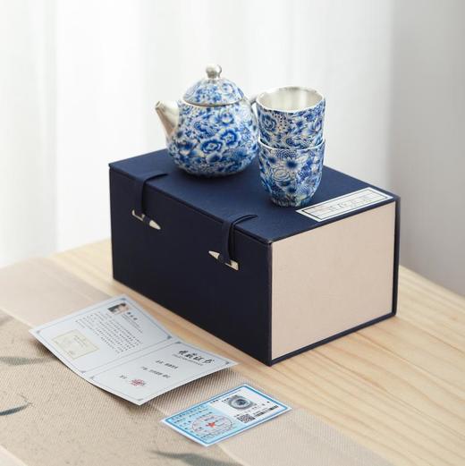 拾物观心·掐丝满花鎏银茶器，极具东方雅韵，内里素雅如月，爱茶人的心头好 商品图9